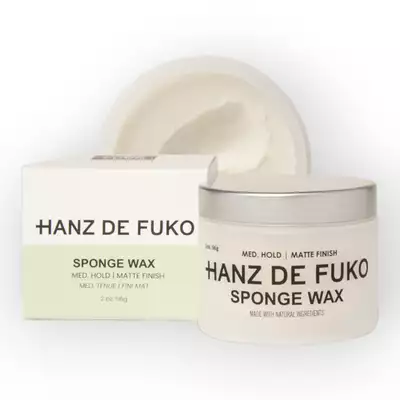 Hanz de Fuko Sponge Wax Wodna pomada do włosów średni chwyt/matowe wykończenie 60ml