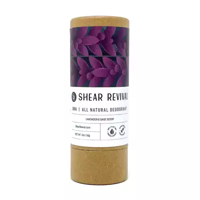 Shear Revival Ora All Natural Deodorant - Męski naturalny dezodorant w sztyfcie o zapachu lawendy i szałwii 56g