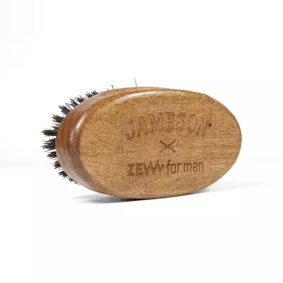 ZEW x JAMESON - Duży bukowy kartacz do brody naturalne włosie dzika